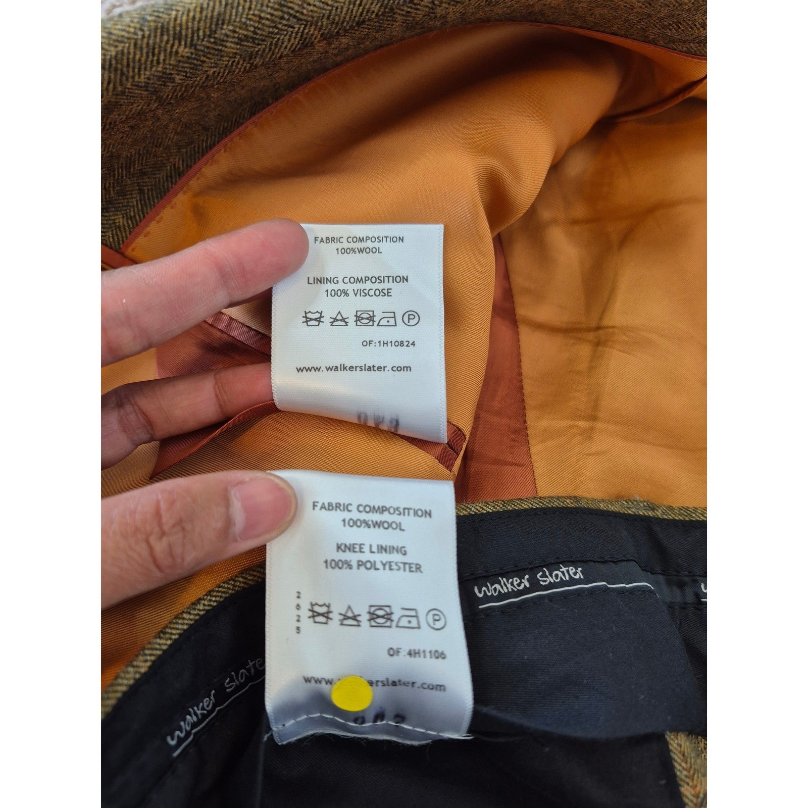 Walker Slater Edward Jacket & Edward II Trouser Suit Set Scottish Wool Tweed image 8