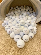 51 Golf Balls 4A-5A Grade Assorted Brands 45 White and 6 Colored SHIPS FREE! ⛳️