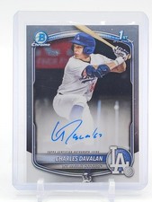 CHARLES DAVALAN 2025 BOWMAN CHROME 1ST AUTO ROOKIE DRAFT  #CPA-CD DODGERS Q0927