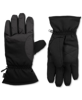 Isotoner Signature E2711 Men's Touchscreen Waterproof Sport Gloves - Black XL