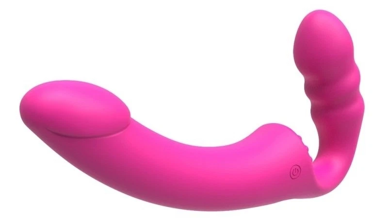 Gode Ceinture Vibrant Double Pénétration Couple Strap On Strapless Sextoys Femme - Photo 4/4