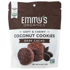 Soft & Chewy Coconut Cookies, Dark Cacao, 4 oz (113 g)