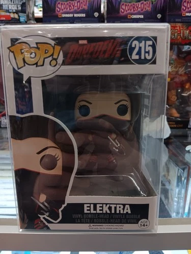FUNKO POP! Marvel Daredevil Elektra Vinyl Bobble-Head #215 Vaulted W/Protector