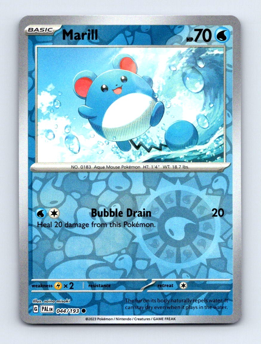 #44 2023 Paldea Evolved Marill Reverse Holo