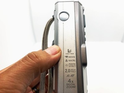 Canon PowerShot A200 2.0MP Digital Camera - Metallic Silver for