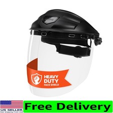 ANSI Z87.1 Certified Face Shield - Impact Resistant & Anti-Fog with Sweatbands