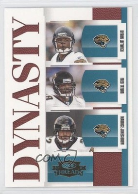 2007 Donruss Threads Dynasty Byron Leftwich Fred Taylor Maurice Jones-Drew yj7