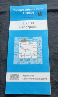 Langquaid L 7138 Topographische Karte Bayer. Landesvermessungsamt Schierling