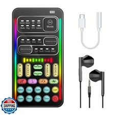 DIANMO Game Voice Changer, Audio Mixer, i9Live Sound Card kit Including Head
