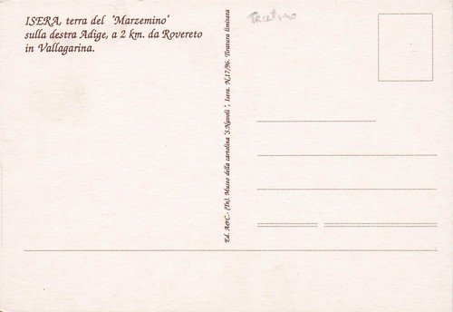 04338) TRENTO ILLUSTRATA ISERA TERRA MARZEMINO ROVERETO PALAZZO GALVAGNI - Picture 2 of 2