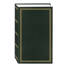 4x6 Photo Album with 504 Pockets for 3x4 Inch Photos, Hunter Green Cover