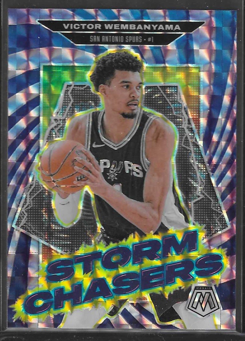 VICTOR WEMBANYAMA 2024-25 MOSAIC STORM CHASERS PRIZM SPURS #13