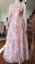 Evening/Prom/Formal Dress Peach/Pink/Bronze Floor Length