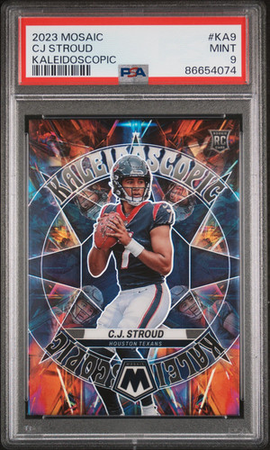 CJ Stroud 2023 Panini Mosaic Kaleidoscopic #KA9 PSA 9