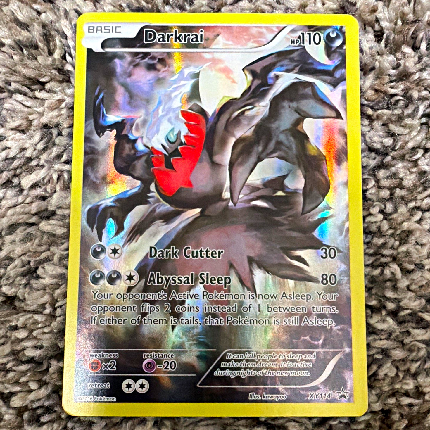Darkrai XY114 Promo Holo 110 HP English 2016 Pokemon TCG Pokemon Card