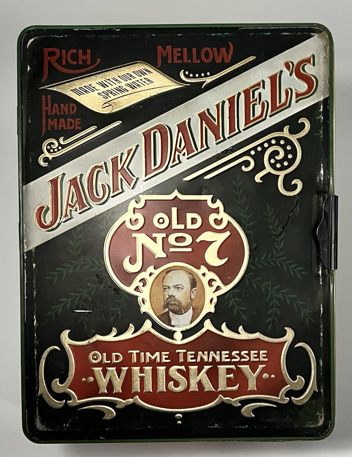 Vintage Jack Daniels Old No. 7 Tennessee Whiskey Poker Set Cards Chips Tin