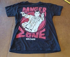 Archer Shirt Men's Large Black Danger Zone Animated Series Graphic Short Sleeve