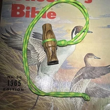 Custom Handmade Mini Wood Duck Call W/ Lanyard Zebrawood Brand New Squeel/whine