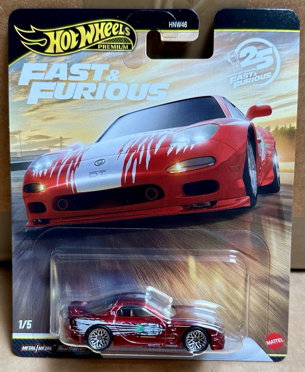 Hot Wheels 2026 Premium Fast & Furious 25th Anniversary Set of 5