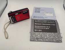 Olympus Tough TG-820 Digital Camera Shock/Water Proof Red 12 MP - Tested  Works
