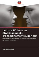 Sorath Dahri | Le Titre IX Dans Les éTablissements D'enseignement SupéRieur