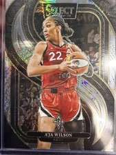 2025 Panini Select WNBA A'ja Wilson Premier Silver Party Prizm #131 Aces MVP
