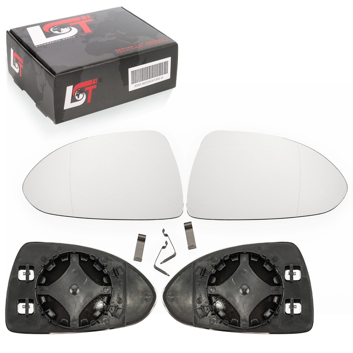 2X Heated Aspherical Side Mirrors Left Right For Opel Corsa D