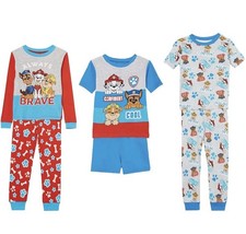 Nickelodeon Paw Patrol - 6-Piece Soft and Cute Cotton Fitted Pajama Set for Boys