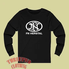 FN Herstal Firearms Guns Men's Black Size S to 3XL