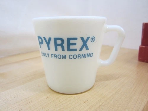 PYREX Only from Corning Milk Glass Mug At Home in Your Lab Vintage