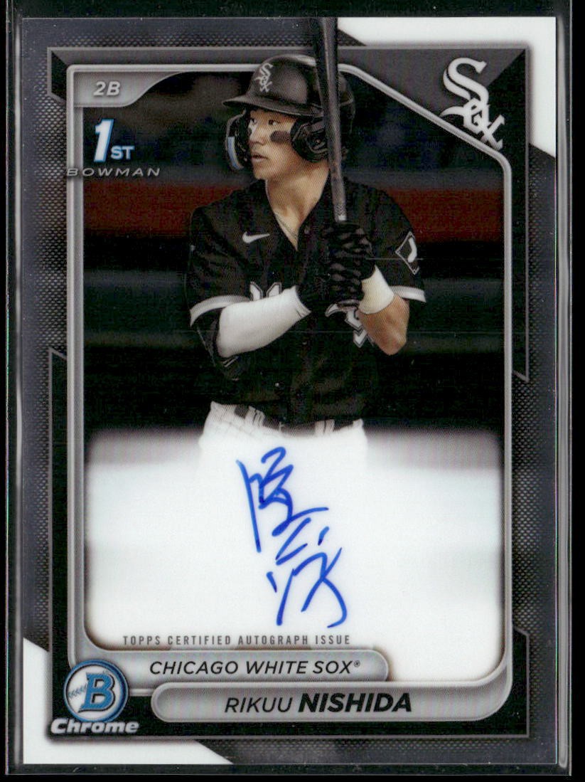 2024 Bowman #CPA-RN Rikuu Nishida Chrome Prospect Autographs