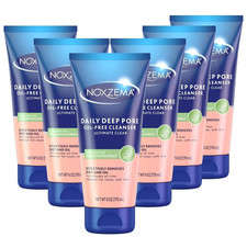 Pack of 6 Noxzema Ultimate Clear Daily Deep Pore Oil-Free Cleanser 6 oz