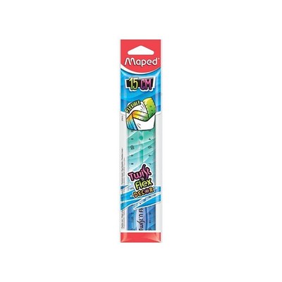Maped - Flexible Ruler Twist 'n Flex Decor, 15 cm - The Original! with New Colou