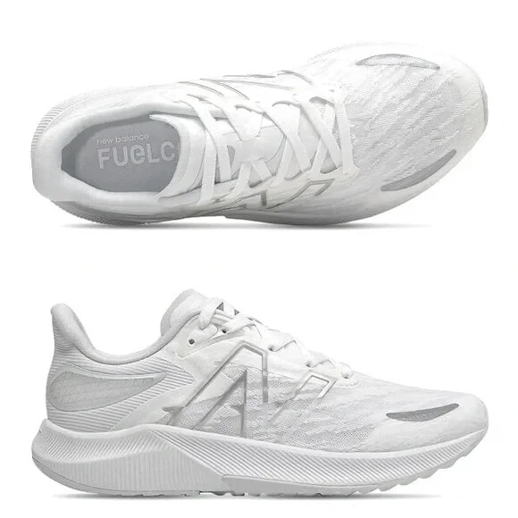 Scarpe da corsa New Balance FuelCell Propel v3 bianche taglia 11 5 nuove di zecca