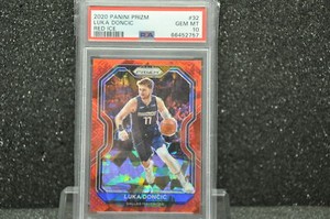 2020 Panini Prizm #32 Luka Doncic Red Ice PSA 10 PSA 10