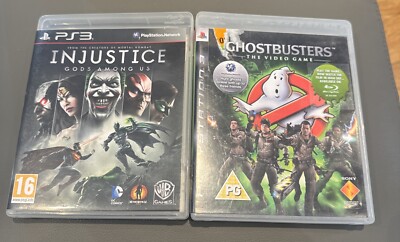 2 x Konvolut PS3 Spiele Injustice Gods Among Us Ghostbusters - PS3 komplett