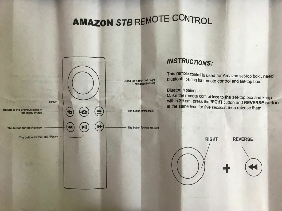 Replacement Remote Control For Amazon Fire TV Stick & Fire TV Streaming Players