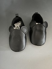 H & M Disney Bebé Mickey Mouse Zapatilla Sin Cordones Zapatos para Niños Pequeños EE. UU. 1-2 Nuevos