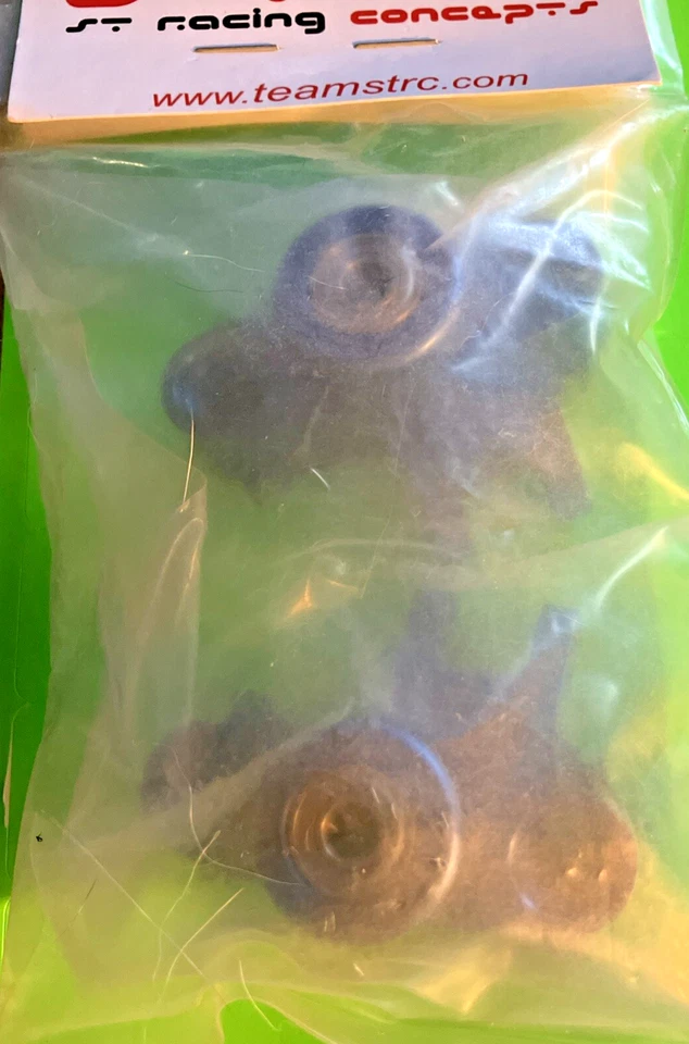 ST5334B STRC Aluminum Steering Knuckles w/Bearings, Blue, for Traxxas Revo - Image 4 of 4