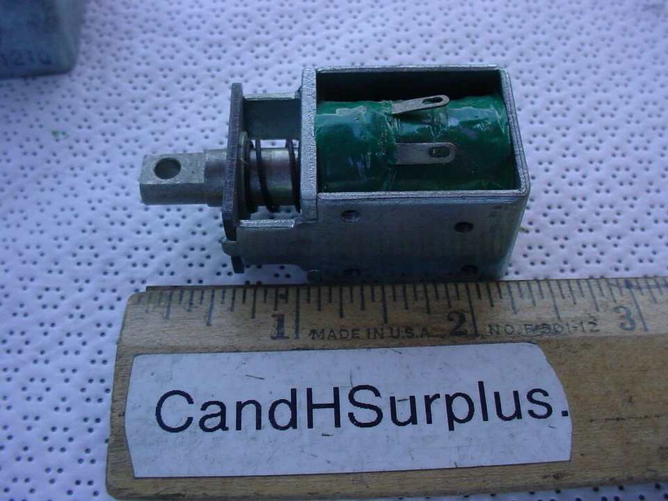 Solenoid 12 volt DC with captive spring return LOT OF 4 PCS - Image 3 of 4