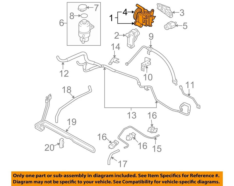 Bomba de dirección asistida usada se adapta a: Mitsubishi Eclipse 2008 3,8 grado A Foto 3 de 4