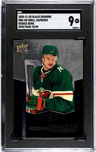 KIRILL KAPRIZOV 2020-21 BLACK DIAMOND CDD SGC MINT 9 #153 RETRO ROOKIE GEMS /99