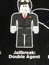Roblox Series 7 Yellow Celebrity Jailbreak: Double Agent Figure & Code