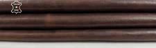 CHESTNUT BROWN ANTIQUED VEGETABLE TAN Soft Lambskin Leather 6sqf 1.0mm #C3887