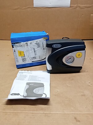 Ring RAC610 12v Car Tyre Inflator Analogue Gauge Air Compressor Pump PSI & BAR