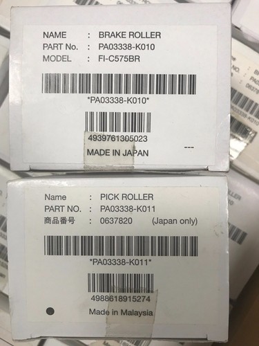 One OEM Fujitsu PA03338-K010 PA03338-K011 Pick/Brake Roller kit fi-5650, fi-5750 - Picture 2 of 5