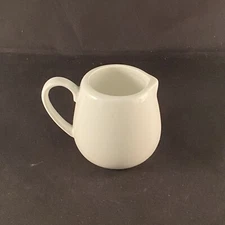 American By Design Lenox Mini Creamer Small Plain White Bone China