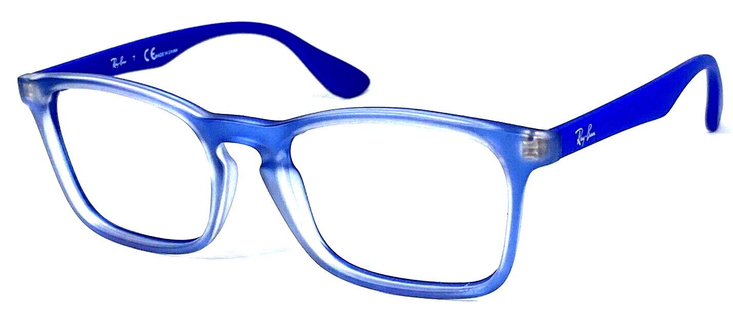 RAY-BAN JR RB1553 3668 Clear Blue Matte Eyeglasses Frame 48-16-130