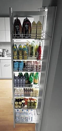 Einhängekorb für Kesseböhmer Hochschrank Drahtkorb für Apothekerschrank silber - Bild 3 von 4