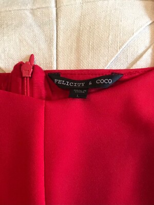 Felicity & Coco Red Elegant Cocktail Dress - Size Large